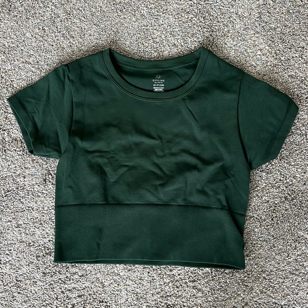 Dark green aerie t-shirt